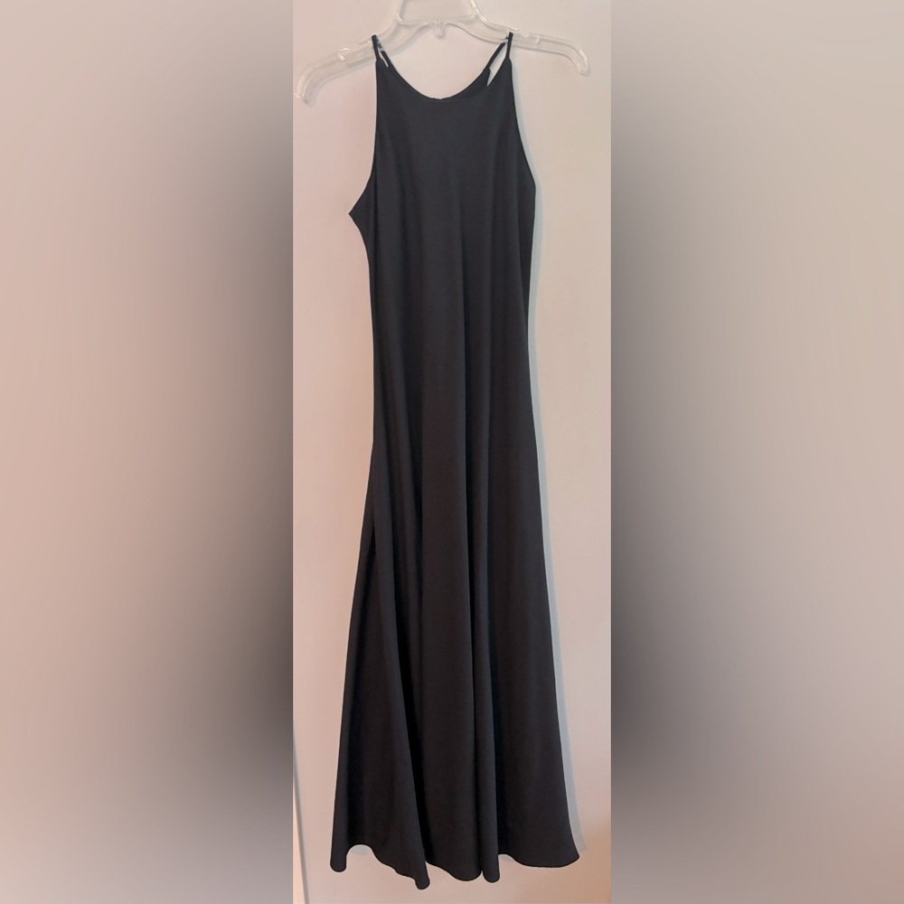 Vintage 1990s PJLA black column maxi dress
